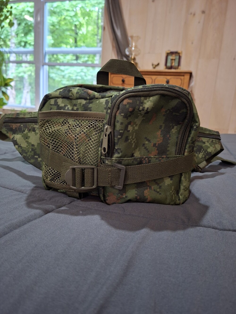 Tactical Camo Fanny Pack Large Hip Pack Ine Shourdwr Sling Bag Camouflage
